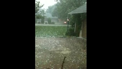 Кадър от градушката в Oklahoma City *20.05.10* 