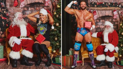 WWE Superstars meet Santa Claus