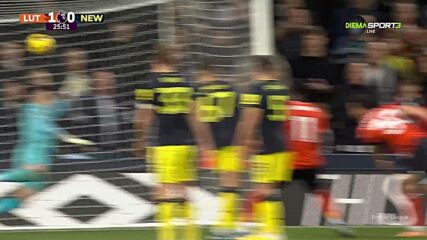 Luton Town with a Goal vs. Newcastle United