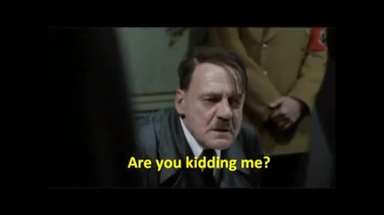 смях!!! Реакцията на Хитлер, след като Германия паднах от Испания на световното. 