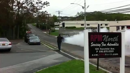 Tuned Mercedes C63 Amg Brutal Burnout