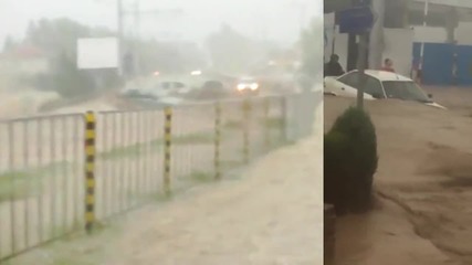 Наводнението във Варна (видео: няколко събрани в едно) от 19.06.2014