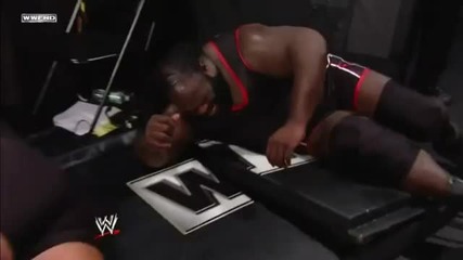 Mark Henry smashes Big Show on the barricade