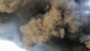 Видео от пожара в депото за рециклируеми отпадъци на Скай инвест край Меден рудник