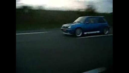 Renault 5 Gt Turbo on French Highway