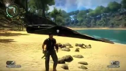 Just Cause 2 - Beached Whale Easter Egg