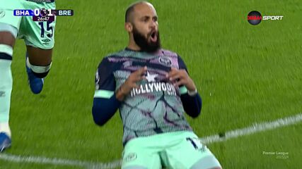 Brentford with a Penalty Goal vs. Brighton and Hove Albion