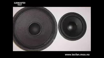 Bass Subwoofer Speaker Test