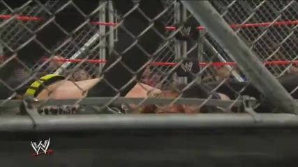 Jeff Hardy does the Whisper In The Wind off the Steel Cage