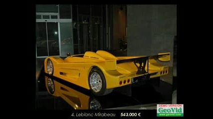 Most expensive Cars 2009