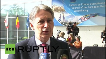 Luxembourg: Mediterranean crisis the fault of "criminal gangs" - British Sec. of State Philip Hammond