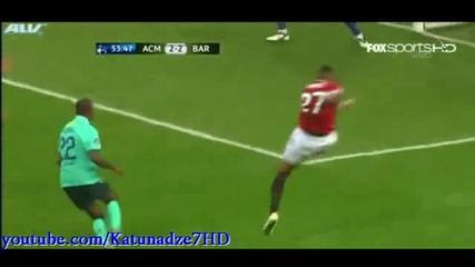 Голът на Kevin Prince Boateng срещу Барселона - Ac Milan 2:3 Barcelona