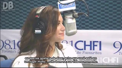 Деми Ловато на гости на радио 98.1 Chfi