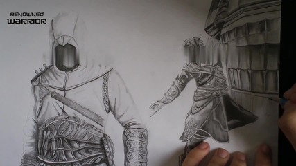 Рисуване на забързан кадар на Altair & Ezio Assassins Creed Revelations Part 2