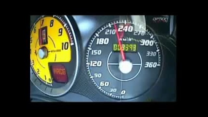 340 kmh Ferrari F430 превъртя километража супер звук 