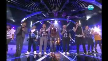 Любо и финалистите разцепиха залата с това изпълнение на "забранена Любов" - X Factor 9.11.11