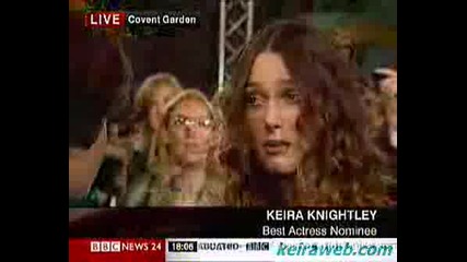 Keira Knightley On Bafta Awards 2008