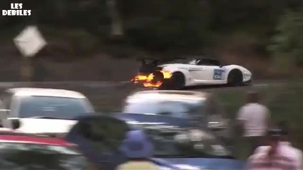 Lamborghini Gallardo в пламъци