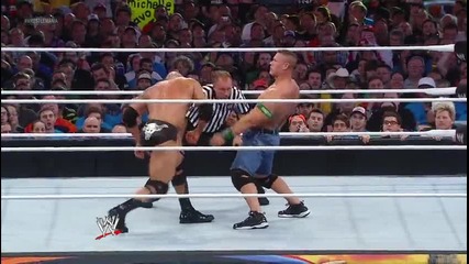 Wwe Wrestlemania 28 Hight Quality 11/12 The Rock Vs John Cena