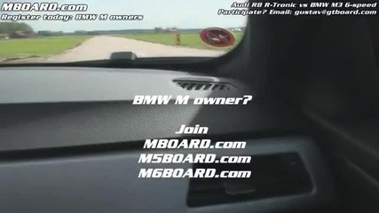 Bmw M3 засрамва Audi R8 Hd