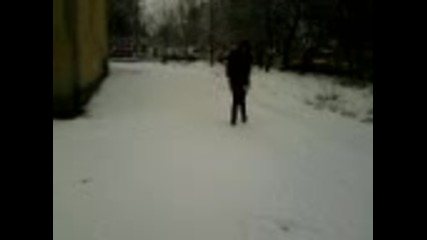 Падането в снега 