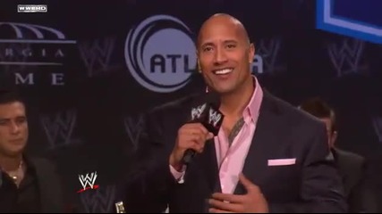 wwe Кечмания 27 пресконференция - Скалата