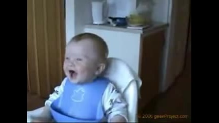 2 funny babies laughing 