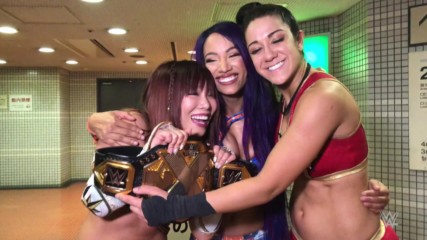 NXT Women's Champions past and present stand together in Osaka, Japan