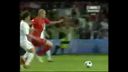 Euro 08 - Portugal - Turkey 2 - 0 Гол На Pepe