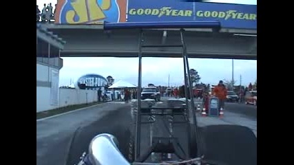 Camera on board Dragster track racing 