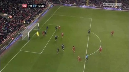 Liverpool vs Aston Villa 1 - 0 Ngog