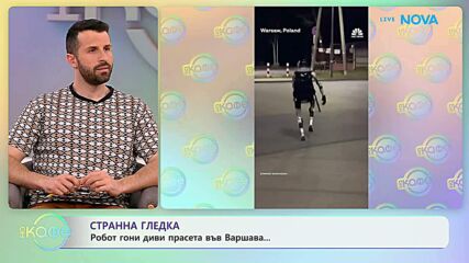Робот гони диви прасета във Варшава | На кафе | 15 апр. 2026