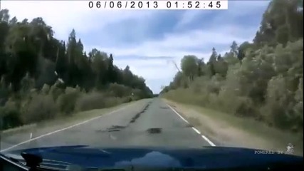 Сухо дърво пада върху кола