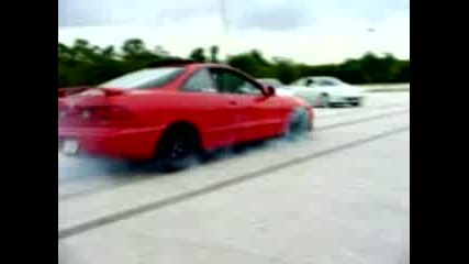 Honda Integra Turbo - Burnout