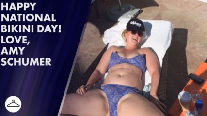 Amy Schumer DGAF about National Bikini Day