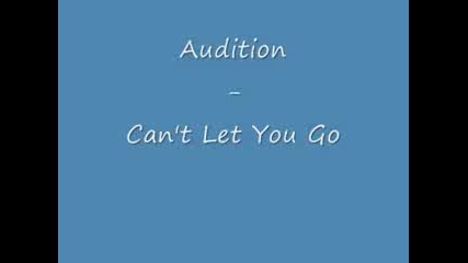 Audition - Cant Let You Go 