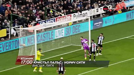 Кристъл Палъс - Норич Сити на 28 декември, вторник от 17.00 ч. по DIEMA SPORT