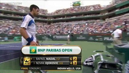 Nadal vs Djokovic - Indian Wells 2011! - The Full Match! - Part 7/15!