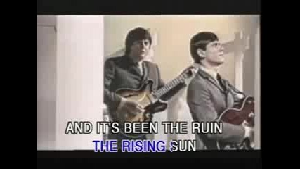 Animals - The House Of The Rising Sun (karaoke) 