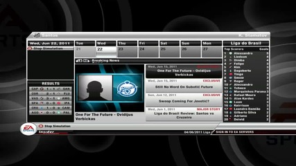 Fifa 12 Santos Manager mode #2