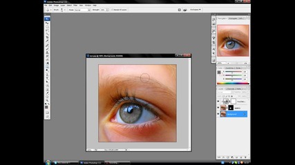 Как се сменя цвета на очите с photoshop 