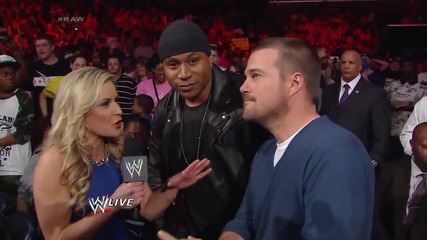 Renee Young interviews Ll Cool J and Chris Odonnell Raw (10.03.14)