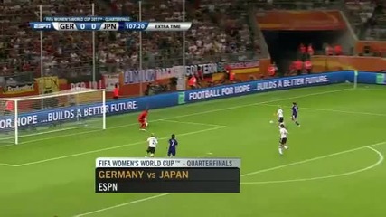 Женски футбол- 1/4 финал, Германия- Япония 0:1,световно първенство 2011