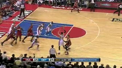 Miami Heat @ Detroit Pistons 106 - 92 [highlights] - 11.02.2011