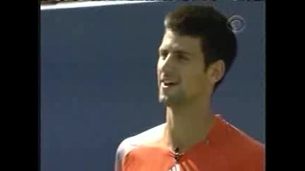 Andy Roddick and Novak Djokovic impersonate one another 