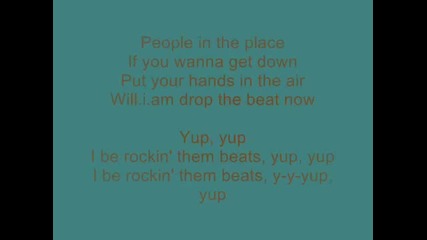 Black Eyed Peas - Boom Boom Pow (lyrics) (hq) 