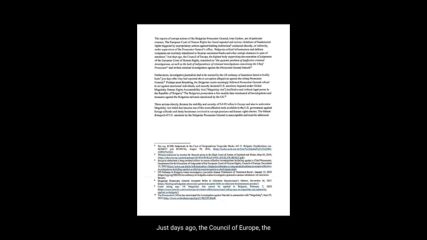 Us Congressman letter to the Department of Treasury regarding corruption in the Bulgarian judiciary