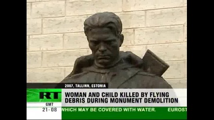 Две жертви след сриване на монумент напомнящ за Втората световна в Грузия 