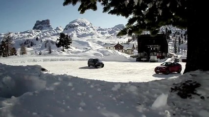 Bmw X6 M. X5 M Snow Action Part 1 