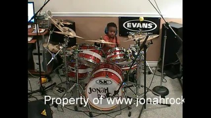 Jonah Rocks - Sum 41 - Fat Lip, Drum Cover, 5 Year Old Drummer 